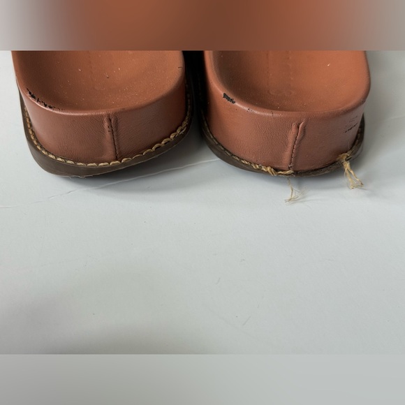 Schutz Enola Sporty Leather Sandals new wood size 9B - Picture 11 of 13